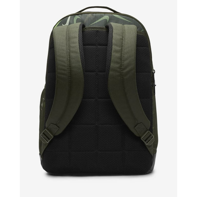 Nike Brasilia 9.5 Printed Training Backpack Green Multi