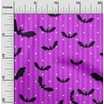 thumbnail image 2 of oneOone Viscose Chiffon Purple Fabric Halloween Diy Clothing Quilting Fabric Print Fabric By Yard 42 Inch Wide, 2 of 4