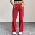 thumbnail image 4 of Drawstring Yoga Pants No Pockets For Women Workout Soft Stetchy Bell Bottom Flare Yoga Leggings, 4 of 6