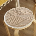 thumbnail image 4 of Tgbvmt Round Sponge Plushing Chair Pad Non Slip Thick Comfortable Seat Cushion Tea Chair Stool Cushion Soft Round Chair Mat Kitchen Dining Office Home Living Room Decorative Seat Pad Durable, 4 of 6
