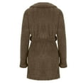 thumbnail image 4 of Dyegold Plush Robes For Women Lightweight Fuzzy Fleece Short Bathrobes Cute Soft Fluffy Spa Shower Pajamas Coats Loungewear, 4 of 6