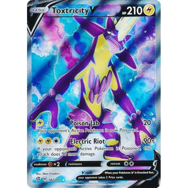 Pokemon Rebel Clash Toxtricity V #182 - Walmart.com - Walmart.com