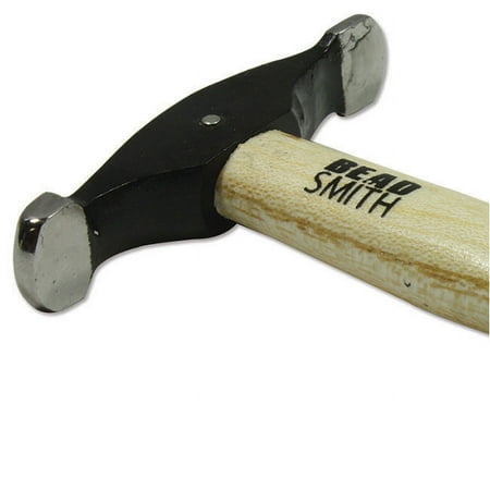 BeadSmith Mini Narrow Texturing Hammer, 2x13mm & 4x14mm Faces, 1 Piece