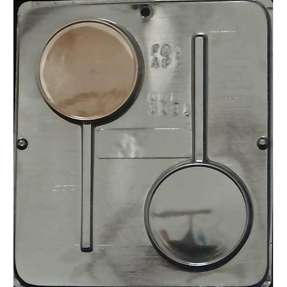 3391 Plain Circle Raised Edge Lollipop Chocolate Candy Mold