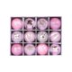 thumbnail image 1 of Inteprter Decoración festiva del árbol de Navidad, conjunto de adornos colgantes y patrones moteados. Bolas de árbol de Navidad Kits de decoración para fiestas estilo rosa, 1 of 1