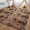 thumbnail image 5 of Memoryfield 9' x 12' Area Rug, Tie-Dye Plush Non-Skid Rug, for Bedroom Living Room Nursery, Brown, 5 of 9