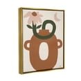 thumbnail image 4 of Stupell Industries Modern Boho Plant Vase Abstract Painting Gold Floater Framed Canvas Art Print Wall Art, 17 x 21, 4 of 10