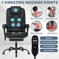 Hoffree Massage Office Chair Ergonomic Computer Desk Chair Big and Tall