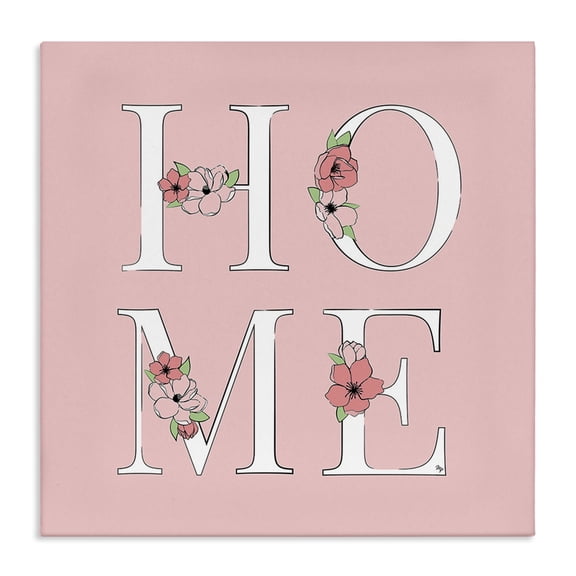 Stupell Industries Shabby Chic Home with Flower Blossoms Canvas Art, 17 x 17, by Martina Pavlova