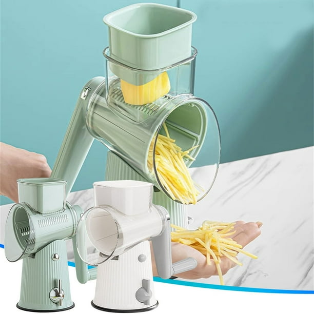 XWSHYW Utensilios y Gadgets de Cocina. Rallador de Verduras Mandolina de Cocina con 5 Cuchillas Intercambiables