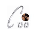 thumbnail image 1 of Brazalete 24 Runas Vikingos Pulsera Hombre Acero Inoxidable Xtellar plateado, 1 of 4