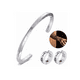 thumbnail image 1 of Brazalete 24 Runas Vikingos Pulsera Hombre Acero Inoxidable Xtellar plateado, 1 of 4