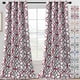 thumbnail image 1 of Cortinas opacas con diseño impreso de 84 pulgadas de largo, juego de 2 paneles, cortinas con aislamiento térmico para dormitorio, sala de estar, cortinas geométricas modernas con ojales para ventana, gris pardo y marrón, burdeos y gris, 52 pulgadas de ancho x 108 pulgadas de largo, 1 of 5