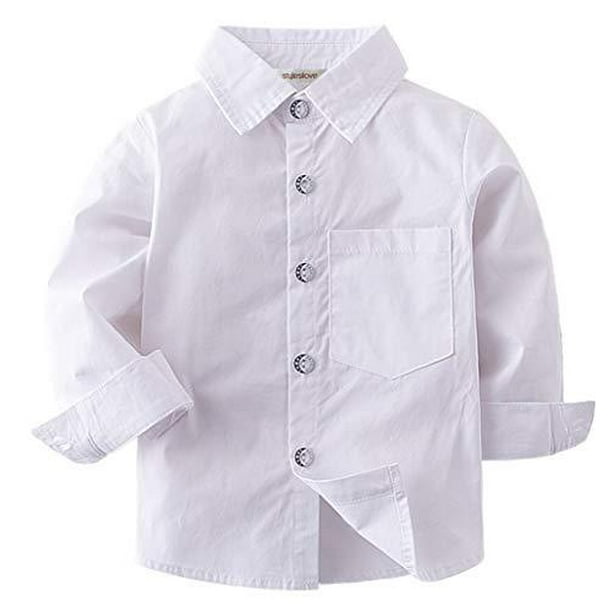 StylesILove StylesILove Toddler Little Boy Long Sleeve Cotton Button