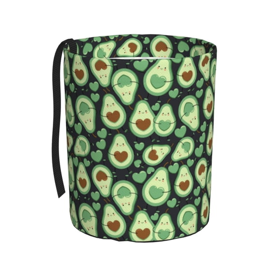 Kdxio Avocado Heart Car Trash Can Garbage Car Accessories Trash Can Car Waste Bin for for Driver and Passenger Any Vehicle