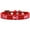 Red, variant on Mirage Pet Products Pink Glitter Bow Widget Dog Collar