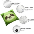thumbnail image 6 of Large Avocado Sloth Plush Pillow Stuffed Animal Toy,Big Size Cute Soft Fat Kawaii Hugging Cuddle Plushie,Gift for Kids (Avocado Sloth), 6 of 7