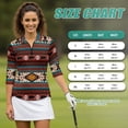 thumbnail image 7 of Uorisanigo Western Tribal Bear Women's Golf Shirt Relaxed Comfortable Quick Dry Athletic Polo Shirts 3/4 Sleeve Soft Breathable Polyester Spandex Fabric Womens Zipper Neck Pullover, 7 of 7