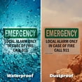 thumbnail image 6 of (2 Pack) Local Alarm Only In Case Of Fire Call 911 OSHA Emergency Sign 18 Inch X 12 Inch Plastic Sign, Weather Resistant, UV Protected for Workplace, Business, and Construction Site,, 6 of 8