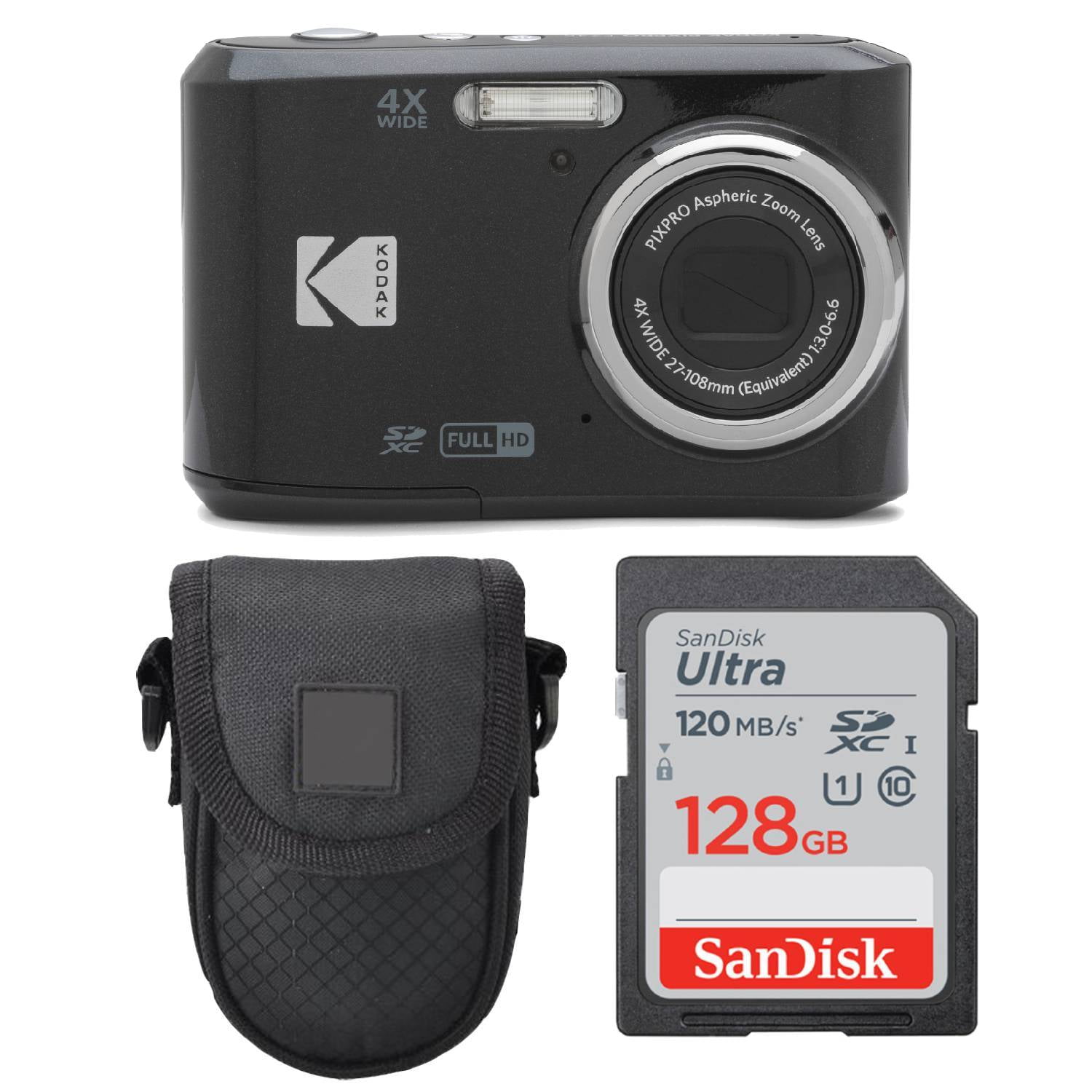 KODAK PIXPRO FZ55 Point Shoot Digital Camera - Black