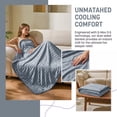 thumbnail image 3 of Catalonia Cooling Blanket for Hot Sleepers, Summer Bed Blanket for Warm Night Sweat, Cool Sofa Throw Blanket for Hot Flashes, Soft Thin Lightweight Blanket for Adults Kids, 3 of 7