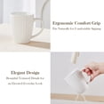 thumbnail image 5 of Malacasa Coffee Mugs Sets of 4, 12 oz Ceramic Coffee Cups with Elegant Fluted Design, Large Mugs Set for Coffee, Tea, Milk, Microwave Dishwasher Safe, 5 of 12
