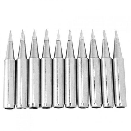 

10pcs Lead Free Solder Iron Tip Set Soldering Iron Tip Welding Tool Accessory 900MT0.8D