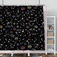 thumbnail image 2 of Constellation Bathroom Shower Curtain Set Celestial Milky Way Night Sky Astronomical Horoscopes Bath Curtains Shower with Hooks Planetarium Bathroom Curtains Shower Set 72x72 Inches, 2 of 6