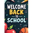 thumbnail image 4 of LUUFILx Welcome Back to School Banner Backdrop for Classroom Decor Kids Event Background Party Decorations School Supplies Photography Props Backdrop Banner, 4 of 8