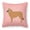 Pink, variant on Carolines Treasures BB3661PW1818 Belgian Shepherd Checkerboard Pink Fabric Decorative Pillow