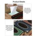 thumbnail image 6 of BSJJY Crafted Classical Retro Wooden Antique Book Tissue Box Cover Rectangular Tissue Holder Dispenser Paper Cover Case Napkin Holder Home Decor for Bathroom living room office car, 1pc, 6 of 9