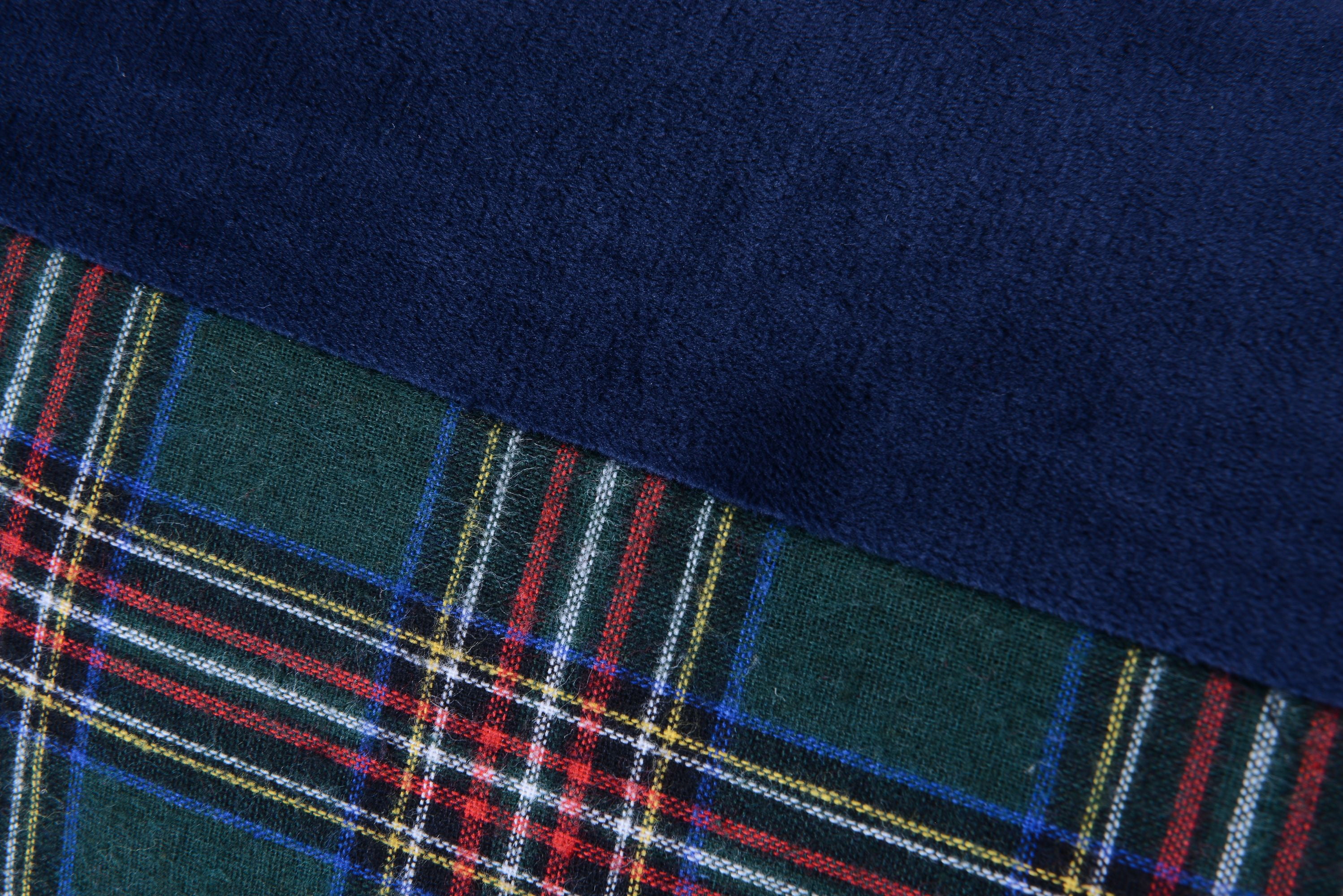Velvet/Plaid Crash Pad, A Throw Bed, One Size, SJH