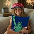 thumbnail image 6 of Boovnll 4th of July Pillow Covers 18x18 - Red White Blue Stars Stripe Flag Throw Pillow Covers, Linen Patriotic Pillow Covers for Memorial Day Home Sofa Couch Decor, 4th of July Decorations, 6 of 6