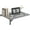 Grey, variant on HUANG Wall Mounted Folding Desk Black - Fold Down Drop Leaf Table, Floating Laundry Desk for Small Spaces, Study Kitchen Home Office