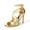 GOLD-PAT, variant on Women's High Heels Sexy Cross Square Open Toe Strappy Dressy Sexy Stylish Stilettos Heels Sandals