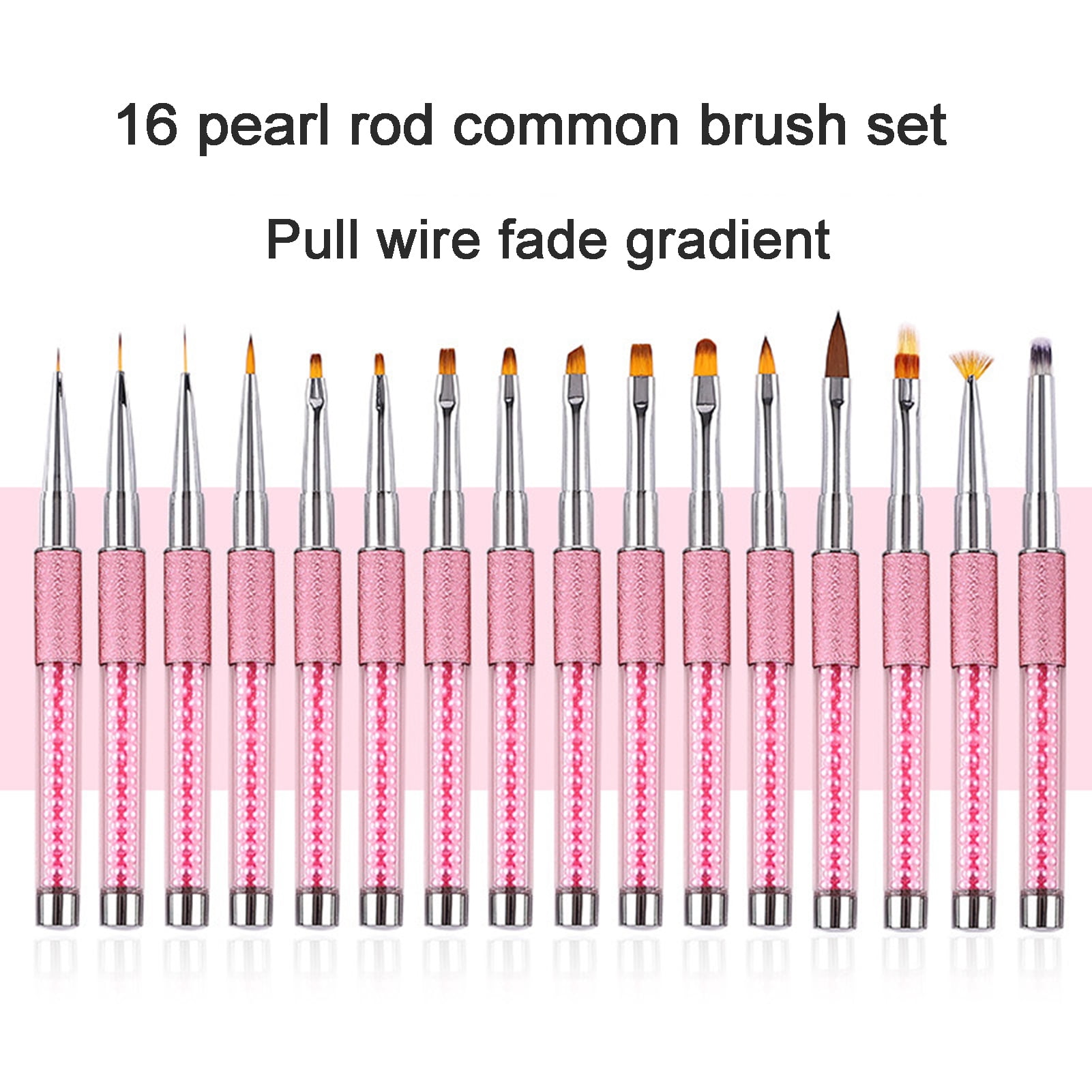 Litie Nail Polish Brush,Soft Bristles Nail Art Brushes with Pen Cover