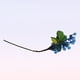 thumbnail image 2 of BRIGHTFUFU Plantas de frutas decorativas de simulación de mini bayas falsas de arándanos realistas artificiales (azul), 2 of 7