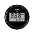 thumbnail image 3 of 52mm Digital Tachometer 0-9990 RPM LCD Display Engine Hour Meter Gauge With Red Backlight 9-32V Fit Boat Car Truck Motorcycle, 3 of 6