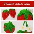 thumbnail image 3 of NOGIS 2 PCs Cute Crochet Strawberry Car Hanging Ornament for Car Rearview Mirrior Decor, Car Mirror Hanging Charms Accessories, Car Pendant Fruit for Gift-Handmade Knitted (Red), 3 of 6