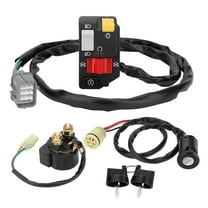 M MATI Handlebar Key Starter Relay Switch Kit for Honda Rancher 350 TRX350TM TRX350FM 2000-05