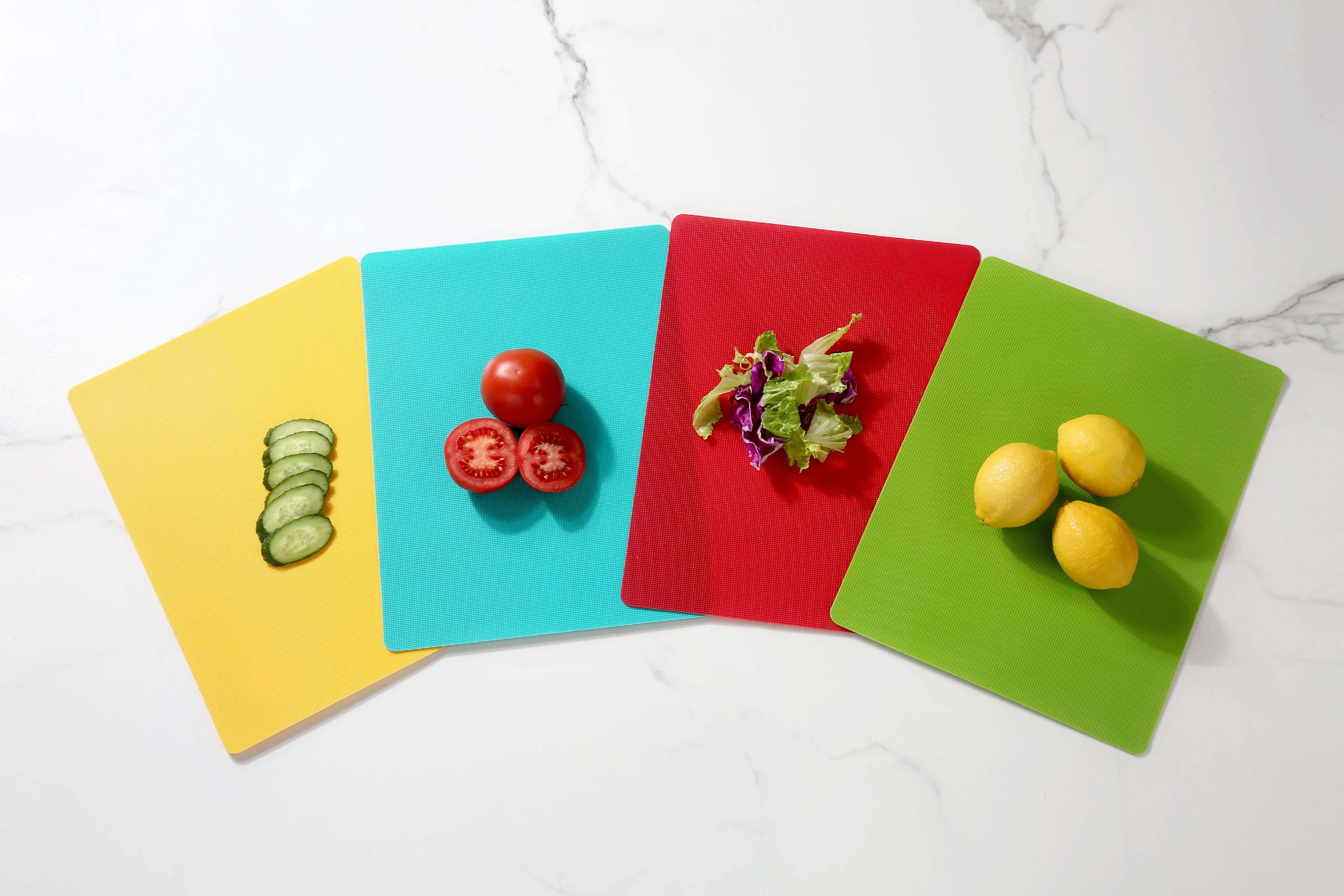 Mainstays 4 Pack Multicolor Flex Cutting Mats with Nonslip Backing