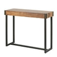 thumbnail image 5 of Luxen Home WHIF1531 31.5 x 39.5 x 13.88 in. Engineered Wood & Metal Console Table, Red Oak, 5 of 5