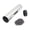 Silver, variant on YAHHU Portable Stainless Steel Cylinder Sand Shaker Musical Rhythm Percussion Instrument, 8.27 inches / 21.0 cm, Silver