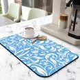 thumbnail image 2 of Unleash Full Potential of Kitchen with 19.5x12in Extra Large Coffee Drying Mat Highly Absorbent Diatom Mud, Decorative Pattern, Coffee Mat Perfect for Dish Draining, Reusable & Washable, 2 of 7