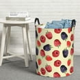 thumbnail image 5 of red berry blue Laundry Basket, Laundry Hamper Waterproof Laundry Bag Clothes Hamper Laundry Bin with Handles for Bedroom, Living Room, Kids Room-#, 5 of 5