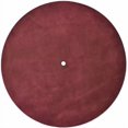 thumbnail image 2 of Genuine Leather Turntable Platter Mat - Maroon Suede, 2 of 3