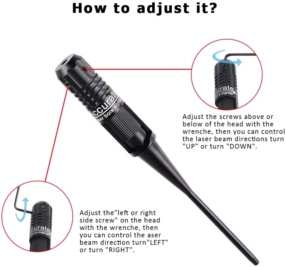 Buy Bore Sight Kit with Big Button Switch for .22 to .55 Caliber, Red