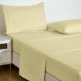 thumbnail image 4 of Chezmoi Collection Liam 7-Piece Soft Yellow Bed in a Bag Queen Comforter Set with Sheets Medallion Embossed Bedding Set, 4 of 9