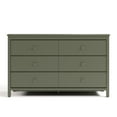 thumbnail image 4 of Storkcraft Alpine 6 Drawer Nursery Double Dresser, Olive, 4 of 14