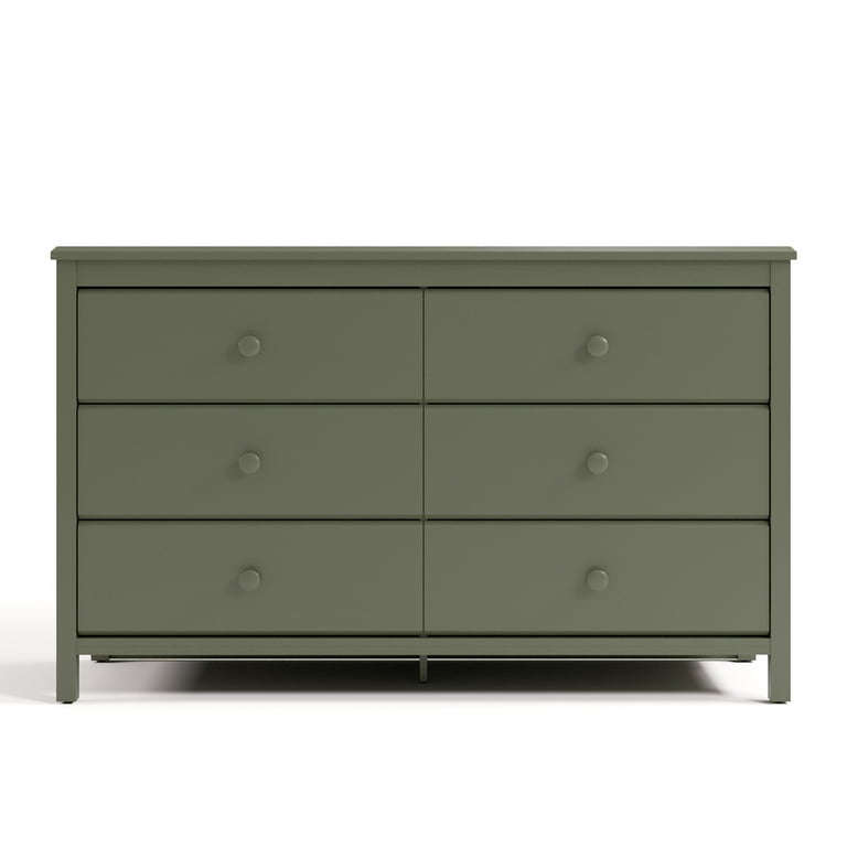 Storkcraft Alpine 6 Drawer Nursery Double Dresser, Olive - Walmart.com Storkcraft Alpine 6 Drawer Nursery Double Dresser, Olive - Walmart.com